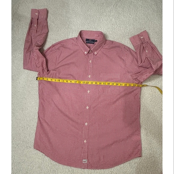 NWOT Vineyard Vines Red Gingham Men's Shirt - Picture 9 of 10
